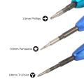 Screwdriver 1.5mm PH000 Phillips 0.8mm P2 Pentalobe 0.6mm Y000 Tri-point for iPhone 7 8 Plus X XS 11 12 13 Pro Repair Tools Kit. 
