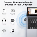 KEBIDUMEI USB Bluetooth 6.0 Adapter BT6.0 Dongle for PC Wireless Mouse Keyborad Music Audio Receiver USB Transmitter Driver Free. 