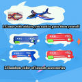 Airplane Launcher Toys Outdoor Plane Flying Toys Non Slip Kids Catapult Plane without Light Birthday for Boys Girls.
