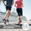 20Pcs silicone toe protector breathable gel toe cap men and women tasteless toe cover small toe anti friction toe tube. 