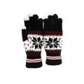 Fashion Snowflake Winter Knitted Gloves Unisex Adult Warm Touch Screen Glove for Men & Women. 