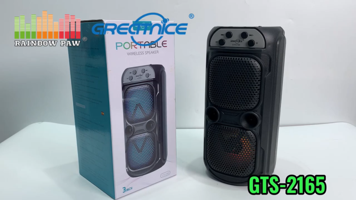 GREATNICE GTS-2165 Bluetooth, USB, TF Card Supported Wireless Speaker With FM Radio & Lighting Effects