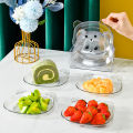 1 Pc Lovely Bear Food Storage Tray Dried Fruit Snack Plate Appetizer Serving Platter For Party Candy Pastry Nuts Dish.