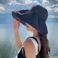 1Pcs Summer Empty Top Wide Brim Foldable Sun Hat for Women Anti UV Sunscreen Bucket Hat Female Outdoor Hiking Fishing Beach Caps.