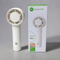 Portable DP-7648A Handheld High Speed Fan 2000mAh Rechargeable Battery 3 Speed Settings Personal Cooling Fan White Minimalist Body Design Ideal for Travel Camping Hiking Includes USB-C Fast Charging Interface and Desktop Stand.. 