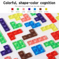 3D Transparent Tetris Puzzle Logic Thinking Brain Development Two-Player Tetris Logic Fun Educational Toy Two Versions Available. 