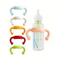 Little-hand Silicone Universal Baby Bottle Handle Sleeve, Multi-functional Soft Handle for Most Normal Neck Bottles. 