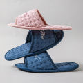 Cotton Casual Home Slippers for Women 2025 Designer Open Toe Slides House Soft Light Summer Elegant Shoes Ladies Flats One Size. 