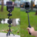 Extension Pole Tripod Mini Selfie Stick Tripod Stand Handle Grip for Canon G7X Mark III Sony ZV-1 RX100 VII A6400 A6600 Cameras. 