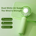 Portable Mini Fan USB Chargeable Handheld Dual Fan Motors Summer Outdoor Portable Hand Hold Fan Three speeds Adjustable. 