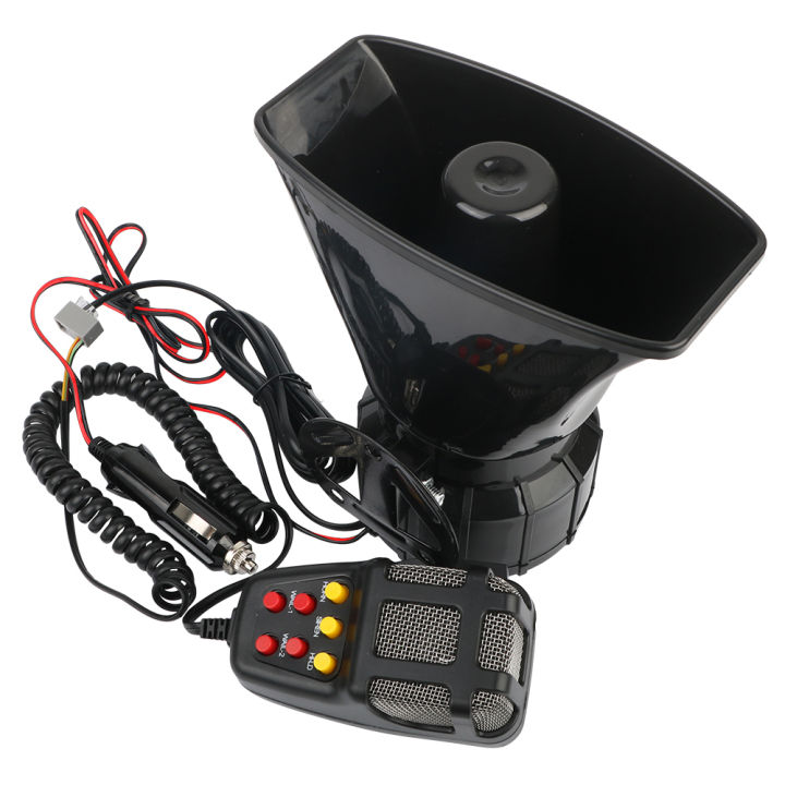 120dB%2012V%20Car%20Horn%20Police%20Warning%20Siren%20Loud%20Speaker%207%20Multi-tone%20Claxon%20Horn%20Car%20Loudspeaker%20Megaphone%20Cigar%20Lighter%20Adapter%20-%20Image%204