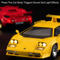 Scale 1:32 Countach LP500S LP770 Model Car Toy Alloy Diecast Doors Opened Pull Back Vehicles Models Table Top Decoration. 