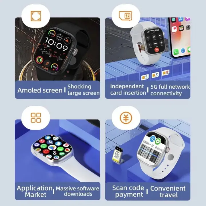 S16%20Smartwatch%20With%204G%20Ultra%20(Colour%20Black)Wifi%20Android%20Amoiled%20Display%20Inbuilt%20Camera,%20Wifi,%20Video%20calling%20Function%20and%20QR%20Scanning%20-%20Image%202