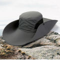 15cm Large Cap Polyester Sun Hat UV Protection Breathable Mesh Cap Foldable Fisher Hat Outdoor Fishing Hiking Beach Caps.