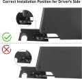 Upgraded Aluminum Sun Visor Repair Kit, Heavy Duty Visor Bracket Fix for Jeep Wrangler JK JL Gladiator 2018-2022.