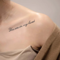 Sentence pattern, lasting 1-2 weeks waterproof, temporary tattoo stickers, realistic semi-permanent fake tattoos for the arms. 