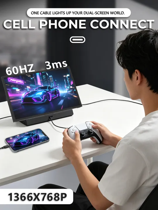 MUCAI%20N156%20Portable%20Display%2015.6%20Inch%2060Hz%20Resolution%20TN%20Panel%20250cd/%E3%8E%A1%20Brightness%203ms%20Response%20Portable%20Monitor%20-%20Image%202
