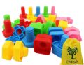 Kids Screwing Building Blocks Children Focus Screw Nut Shape Creative Mosaic Puzzle Toys for Children Plastic Educational Blocks. 