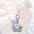 Anime Frieren Acrylic Keychain Kawaii Cosplay Keyring Key Chain Bag Charm Accessories Ornament Props For Friends.