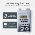 TNCE 30A Timer Switch, Waterproof 220V time controller, set to seconds, 32 groups of timer on and off, for light, water pump.
