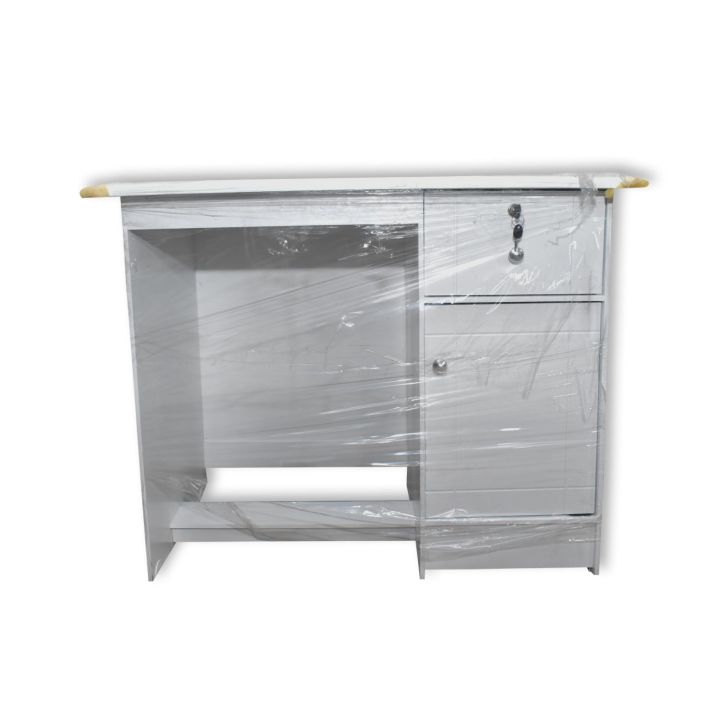 White colour melamine writing table