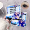 Gege Bear No-Glue False Eyelashes — 12 Zodiac Styles, Natural Cartoon Look, Clear Band, Segment Sunflower Lashes for Upper. 