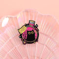 Cartoon Black Cat Enamel Pins PEW PEW MADAFAKAS Big Eyes Kitten Cute Animal  Brooches Lapel Badge Jewelry Gifs For Cat Lovers. 