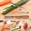 vegetable peeler - fruits carrot cucumber potato apple stainless steel peeler - easy to use comfortable handle - vegetable peeler in silver. 