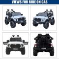 TOYOTA 12V Electric Ride On Jeep For Kids with Remote Control 1-6 Yrs Jeep Battery Operated Ride On MP3/Bluethooth/LED Light/Parental Remote Control for Ages 3-8 (White,Black). 