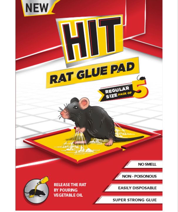 HIT Rat/Mouse Glue Pad - No Smell, Non Poisonous, Easy to Use