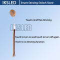 Touch Dimmer Switch 2.5A, DC 3.7-24V Touch Control Switch Sensor, for LED Lights, Penetration Mount on Glass/Wood/Plastic. 