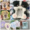Cute Cartoon Rabbit/Dog/Cat Plush Photocard Case Photo Card Holder Portable INS Card Case Students Idol Photos Protective Cover. 