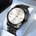 Olivs 9931 Fashion Stainless Steel Analog Wrist Watch For Men. 