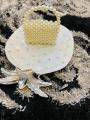 Hand Made Pearls Purse For Kids. 
