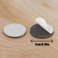 50/100pcs Magnetic Dot Stickers Durable Self-Adhesive Magnets Discs Rubber Soft Round Magnetic Sheet  for Refrigerator DIY Craft. 