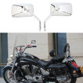 10MM 360 Degrees Adjustment 10MM Chrome Motorcycle Rear View Mirrors ATV Side Mirrors For Dirt Bike Scooter Moped Tricycle Quads. 