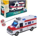 Remote Control Ambulance Truck, Open and Close Door, LED Lights RC Bus, Ambulance. 