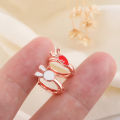 New Fashion Rabbit Carrot Enamel Hoop Earrings for Women Dripping Oil Huggies Earrings Girl Charm Cute Ears Party Jewelry Gift. 