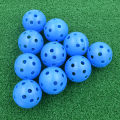 10Pcs 41mm Golf Training Balls Plastic Airflow Hollow with Hole Golf Balls Outdoor Golf Practice Balls Golf Accessories. 