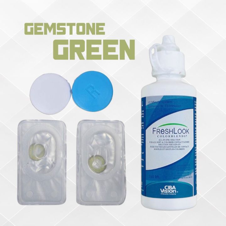 FreshLook Color Blends – Gemstone Green Contact Lenses for a Radiant Look (Full Set)