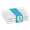 Drawer Dividers 4/6/8/12 Pack, Plastic Drawer Dividers for Baby Clothes, Kitchen Cutlery and Office Storage, Easy to Install. 