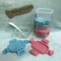 S5-N170 food storage box set 180ml 5oz. 4 leaves + nanny spoon, this box, lid, free of charge.. 