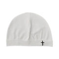 Cross Embroidered Knitted Skull Hat for Autumn and Winter Warmth Cover, Single layer Nylon Hat for Party.