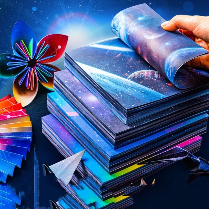 50Sheets Creative Square Star Sky Constellations Origami Paper Kid DIY Double-sided Coloring Fold Craft Paper Art Material