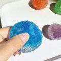 Sensory Stress Reliever Reusable Slushie Squeeze Ball with Crunchy Crackling Noise Creative Moldable Fidget Putty. 