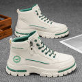 2025 A/W New Men's Mid-High Top Outdoor Work Boots - Zip-Up, Hiking Casual Sports Mountaineering Style.