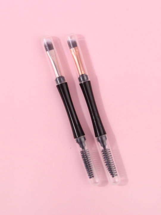 mini%20dual%20ended%20makeup%20brush%20eyeshadow%20brush%20eyeliner%20brush%20with%20dust-proof%20cover%20Microbrush%20eyelashes%20eyebrow%20brush%20-%20Image%202