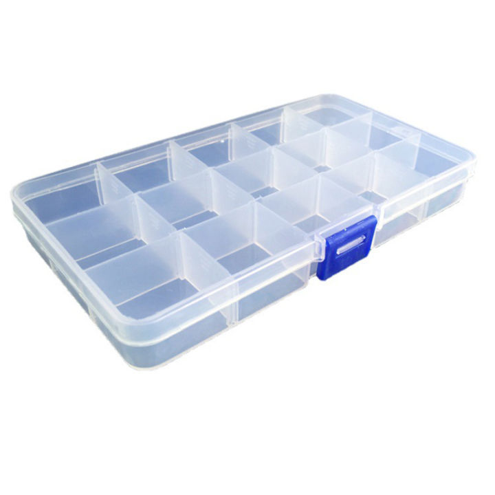 1PC Detachable Plastic Storage Box Parts Compartment Box Transparent ...