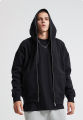 Harajuku Jacket Sweatshirts Men Zip Up Hoodies Jacket Retro Long Sleeve Oversized Black Hooded Sweatshirt Coats.