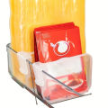 8/16/24PCS Sturdy Clear Refrigerator Organizer Dividers Adjustable Fridge Storage Kitchen Cabinets Space Saving Compartments. 